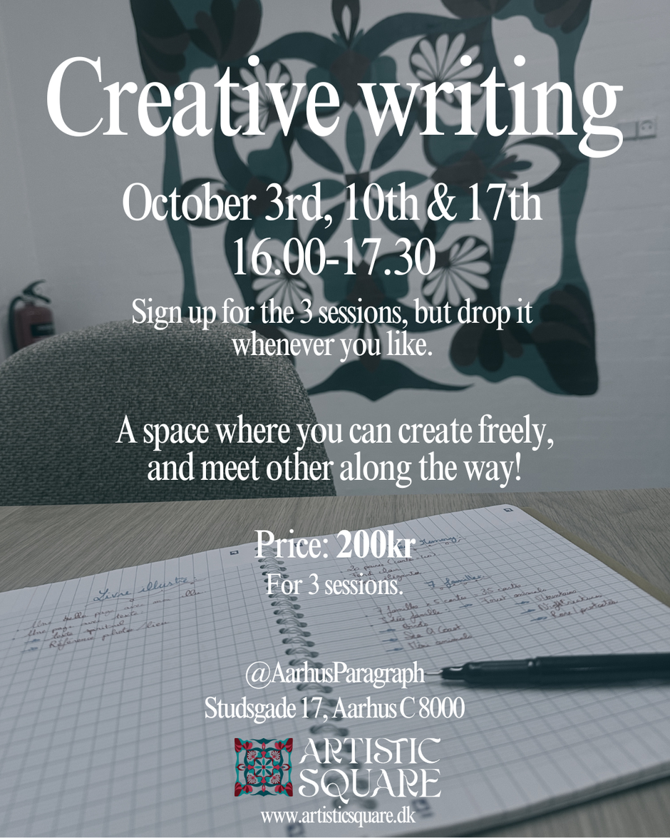 Creative writing  | October sessions 16.00-17.30