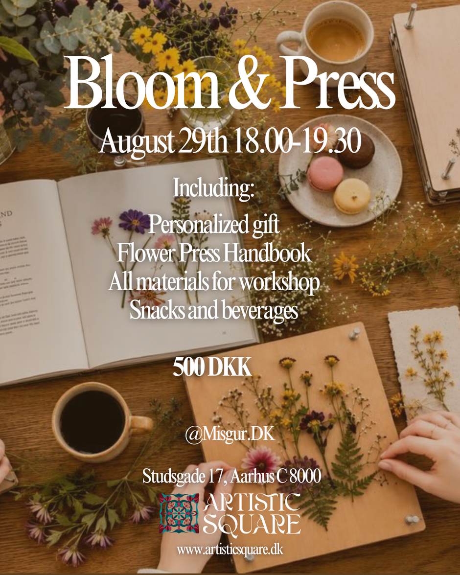 Bloom & Press | August 29th 18.00-19.30