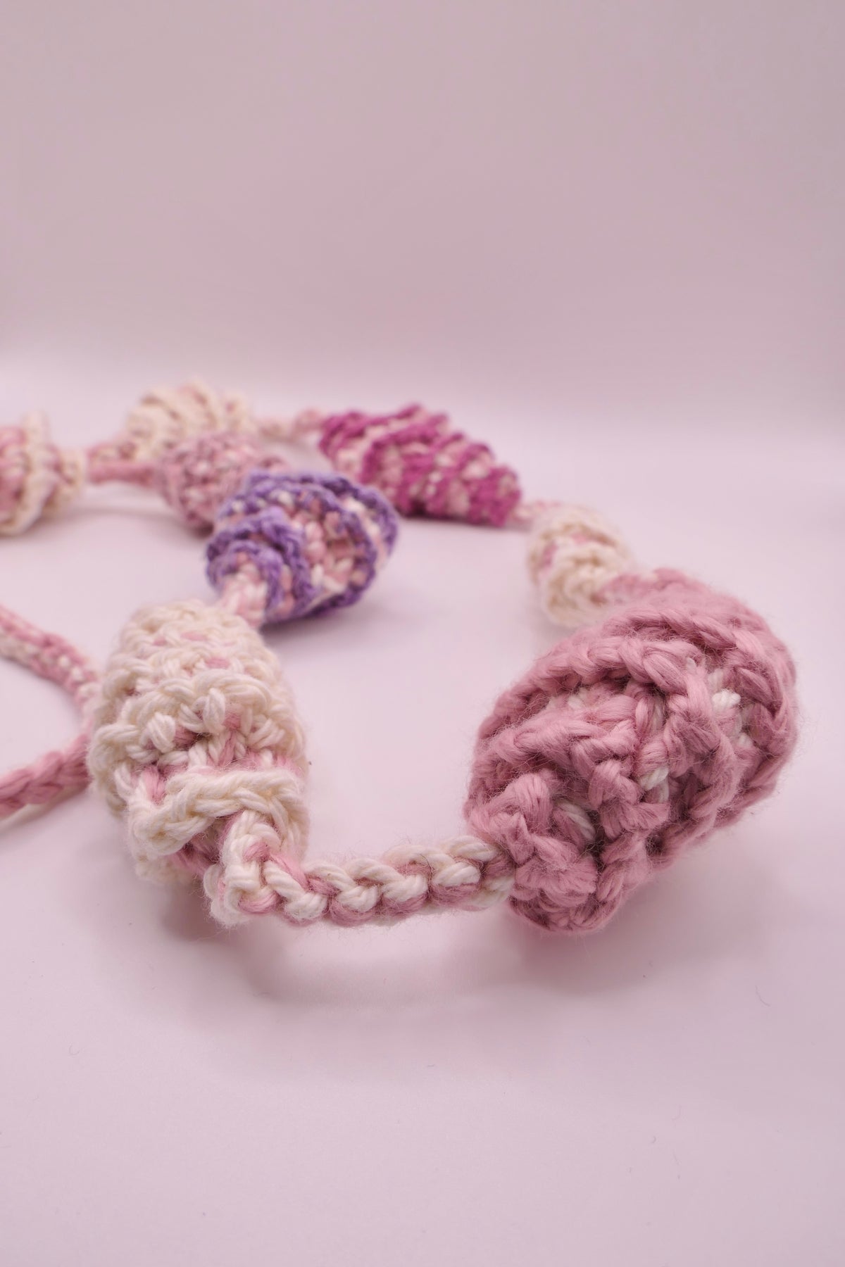 Big crocheted necklace