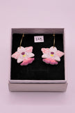 Pink flower | Earrings