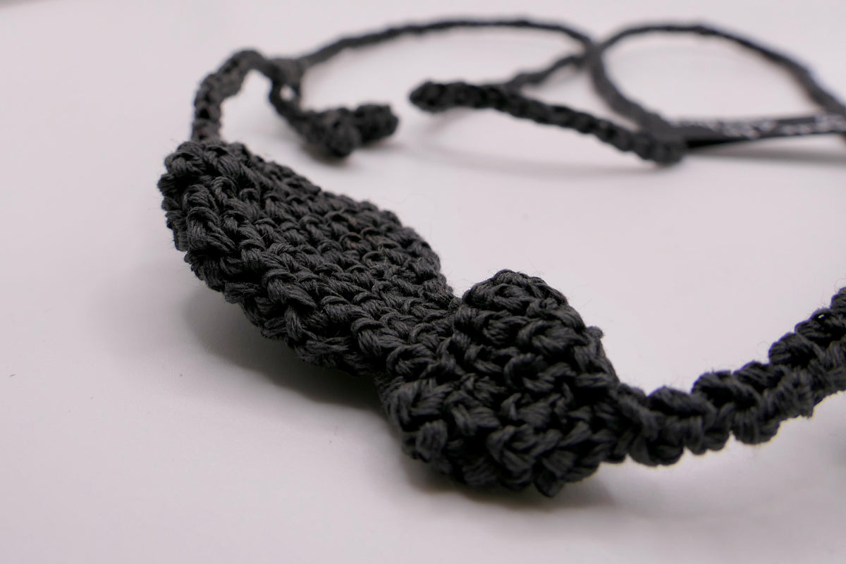Music theme crocheted necklace