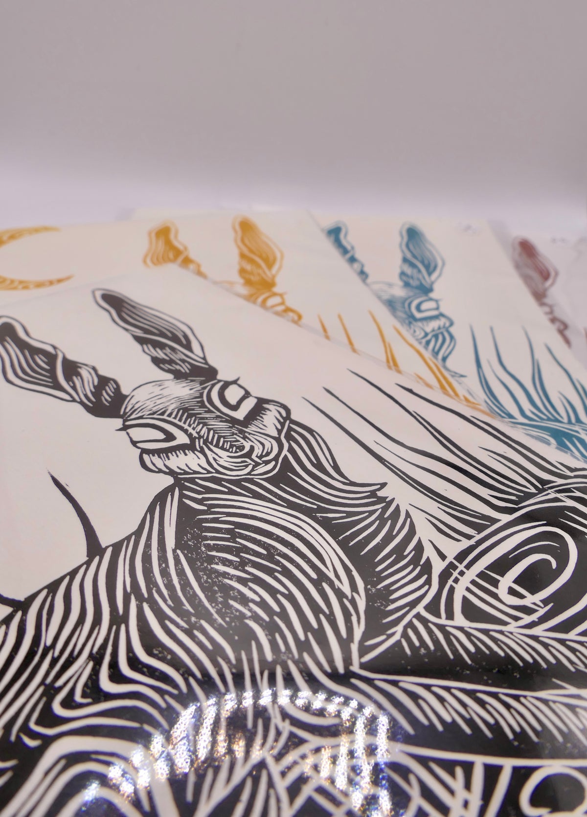 Hare | Linocut print