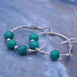 Multi-colored ring earrings