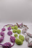 Bicolor crocheted necklace II