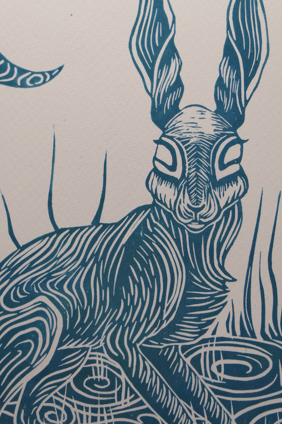 Hare | Linocut print