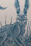 Hare | Linocut print