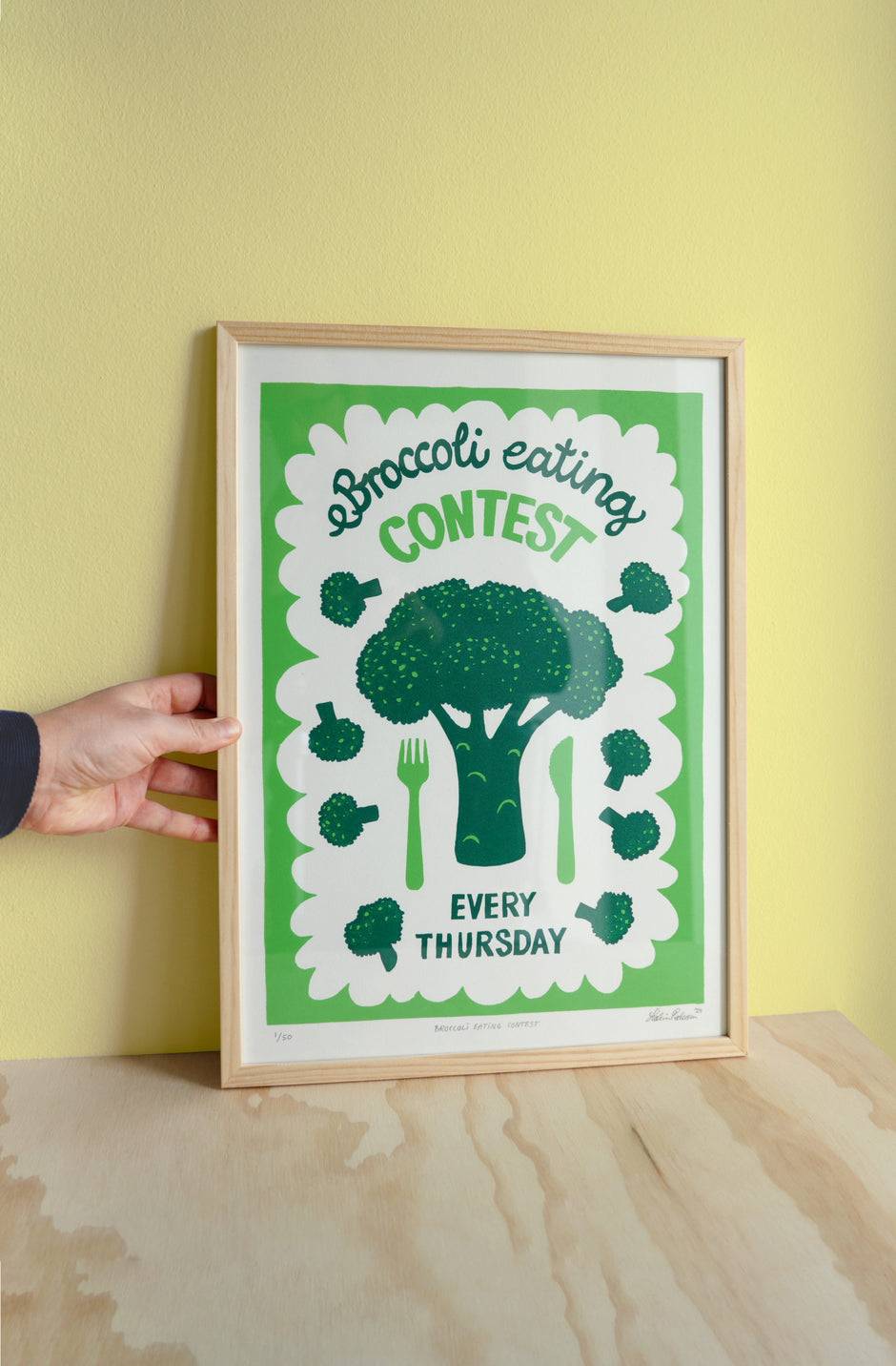 Broccoli eating contest