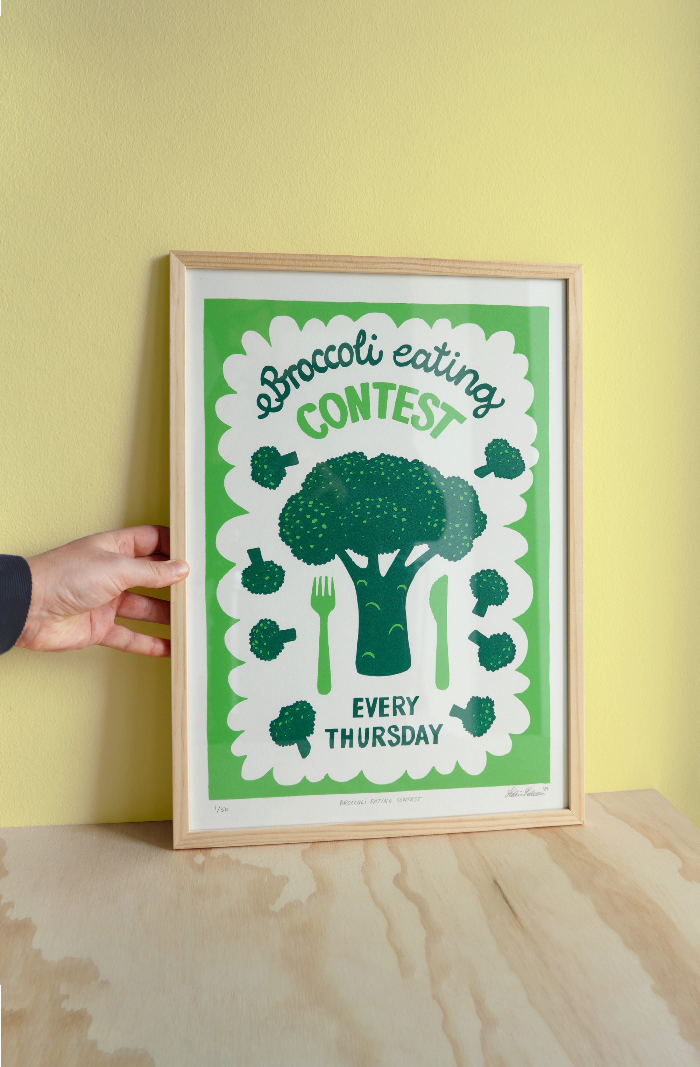 Broccoli eating contest
