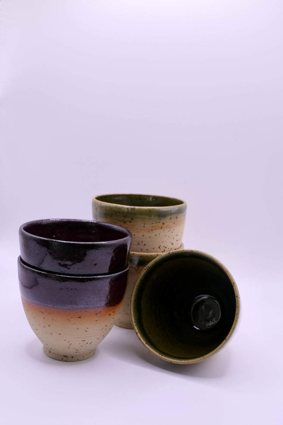 Burgundy espresso cup