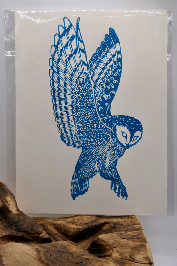Owl | Linocut print