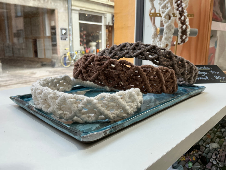 Hair band macrame