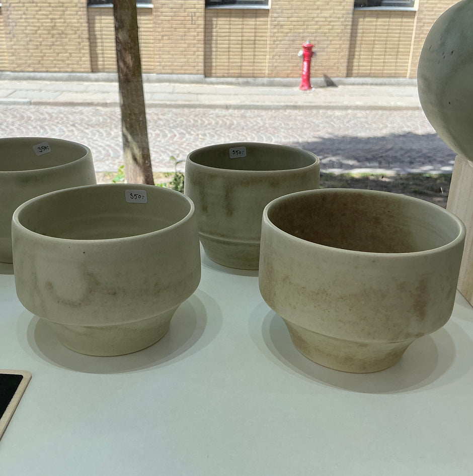Sand-colored cup