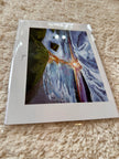 Green sunrise | Greeting card