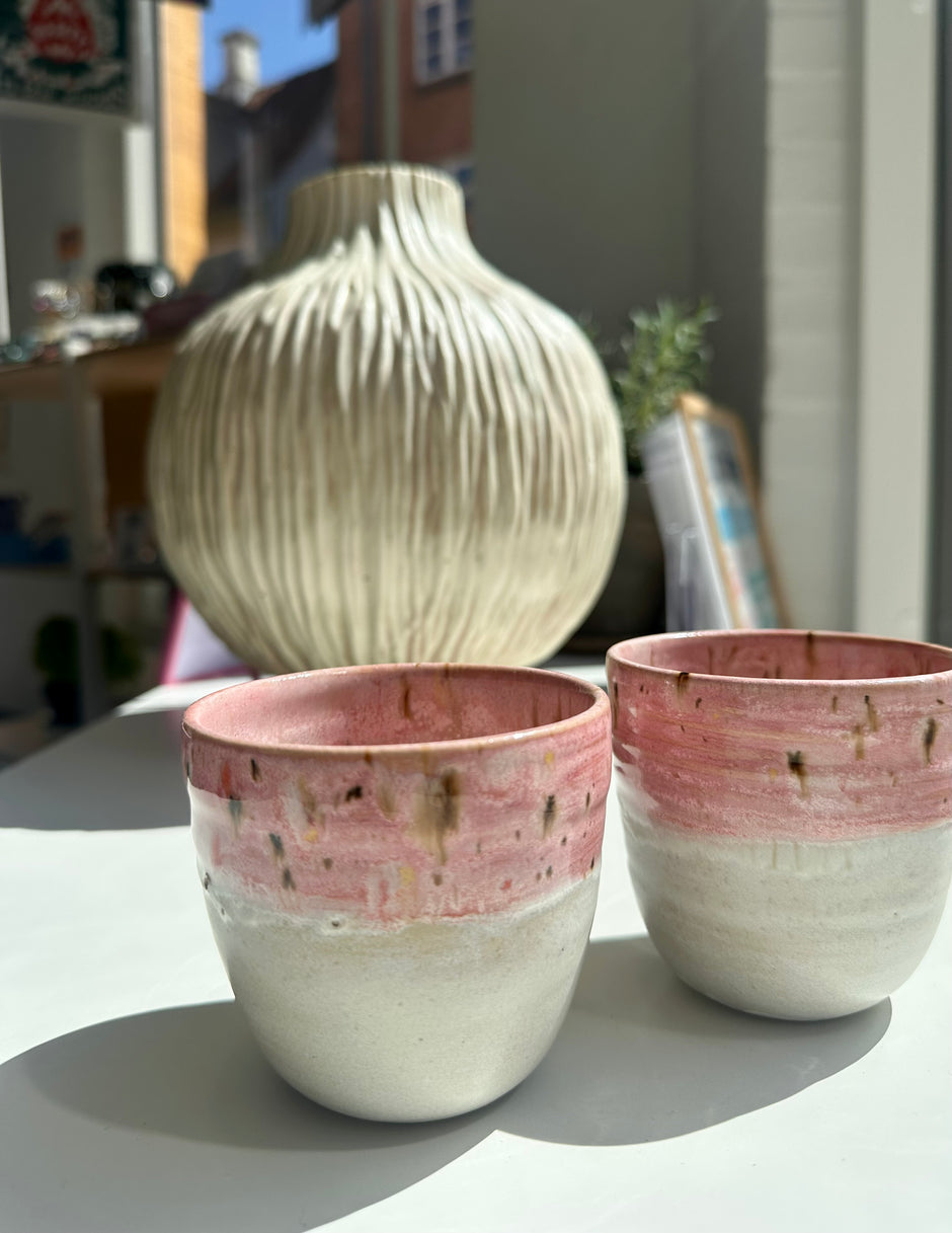 Half light pink cups