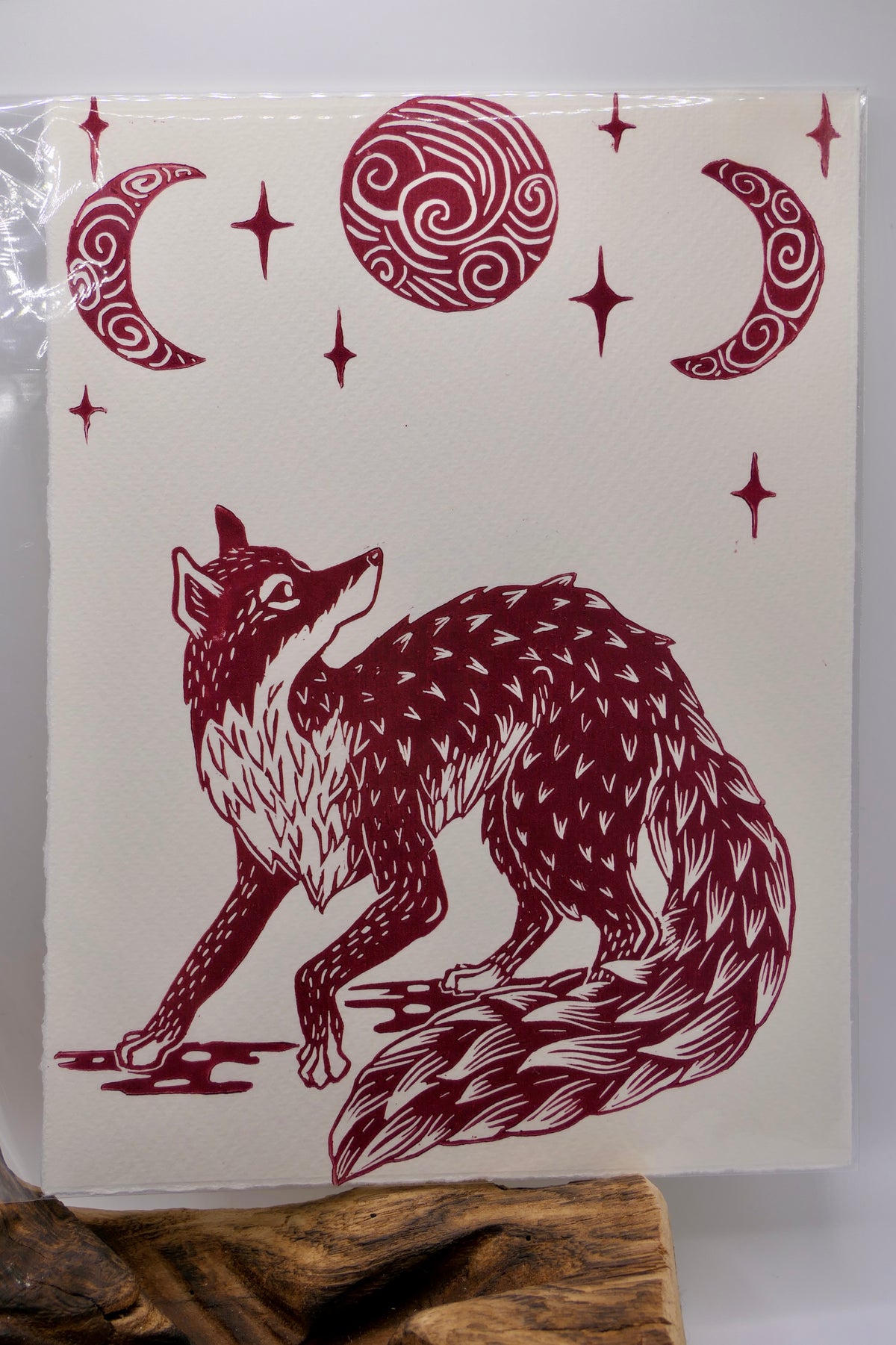 Fox | Linocut print