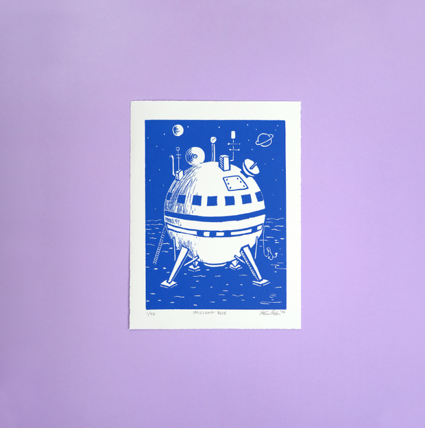 Spacecraft blue