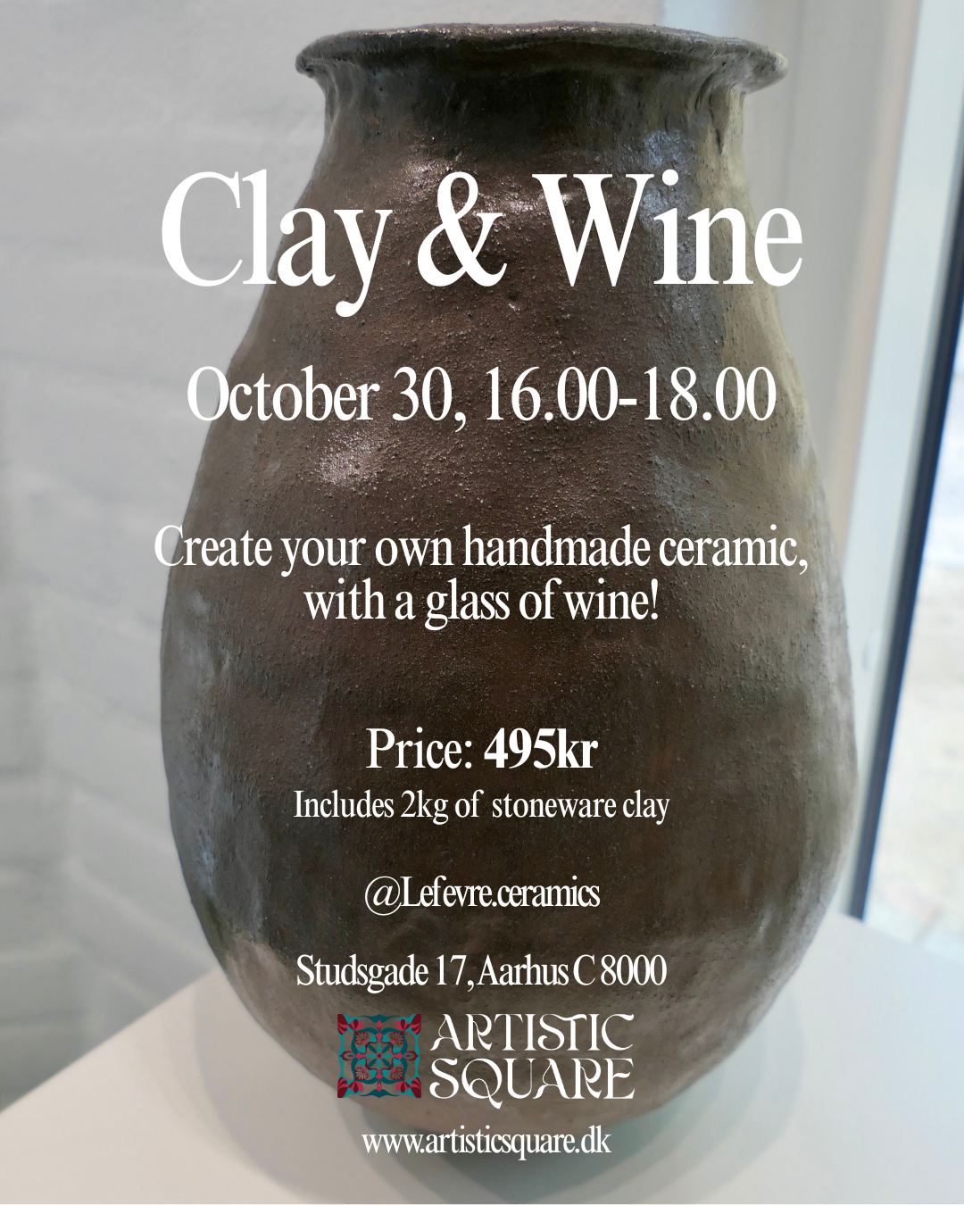 Clay & wine | October 30, 16.00-18.00
