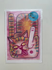 Print med tyggegummi-kat