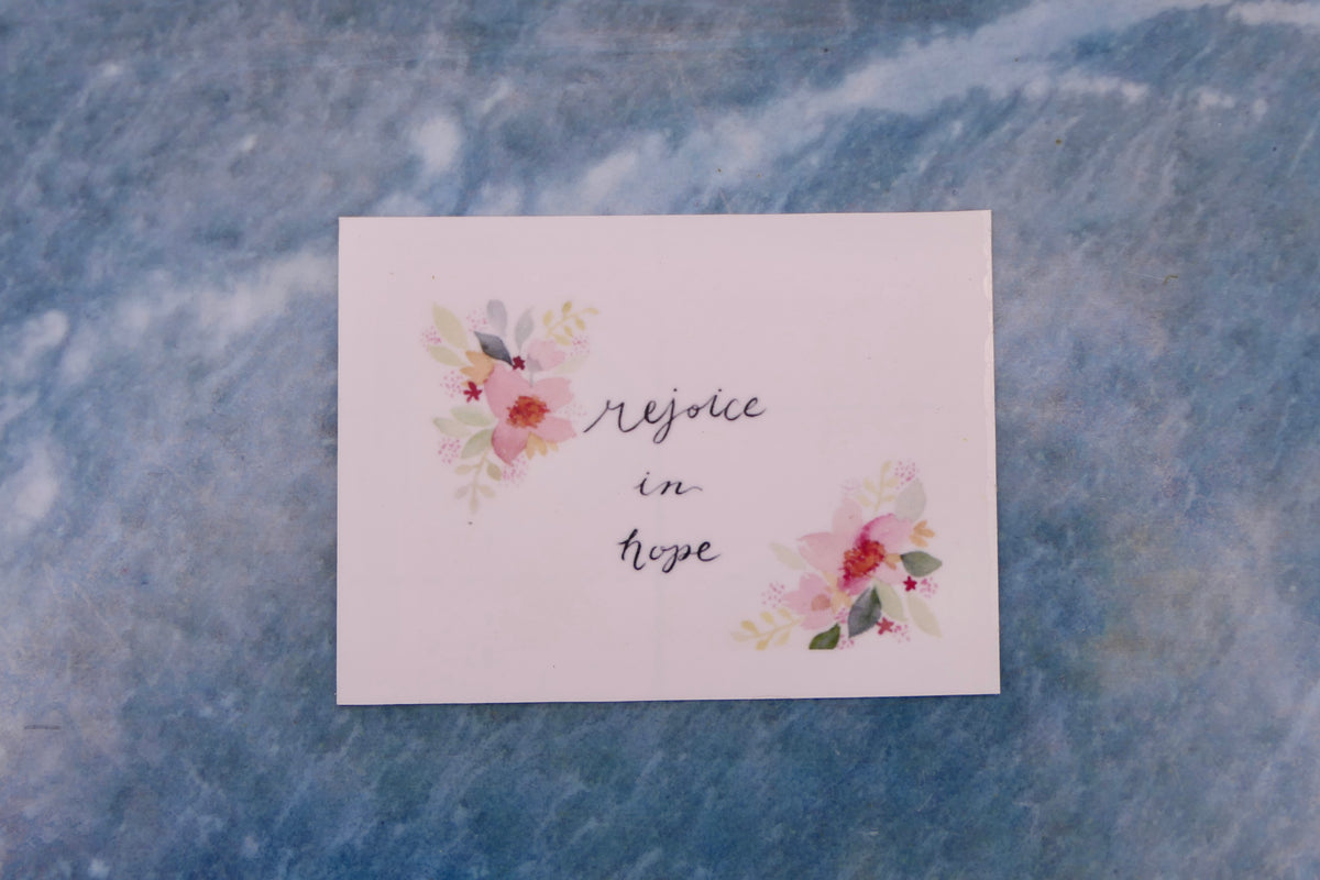 Rejoice in hope