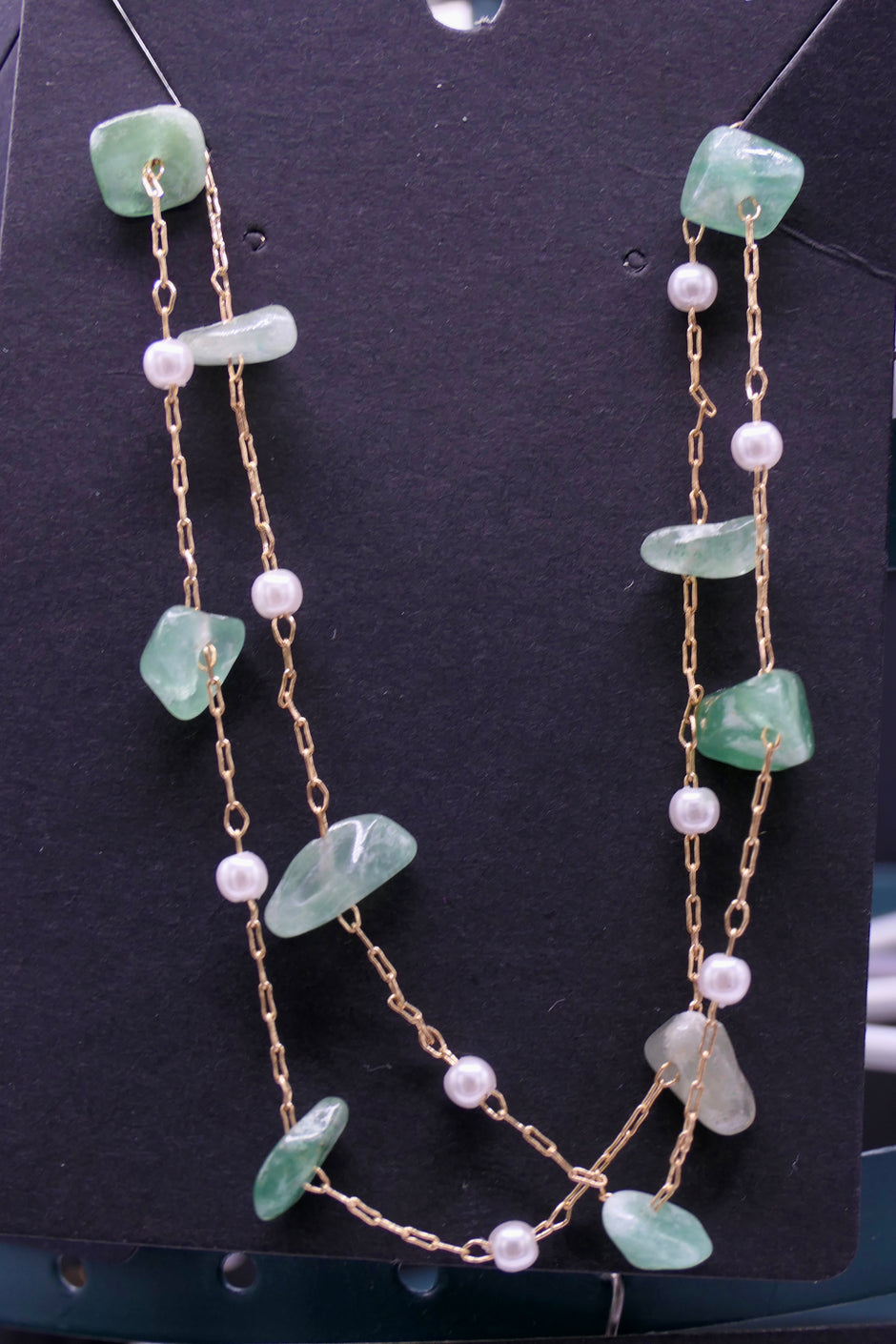 Aventurine chain necklace