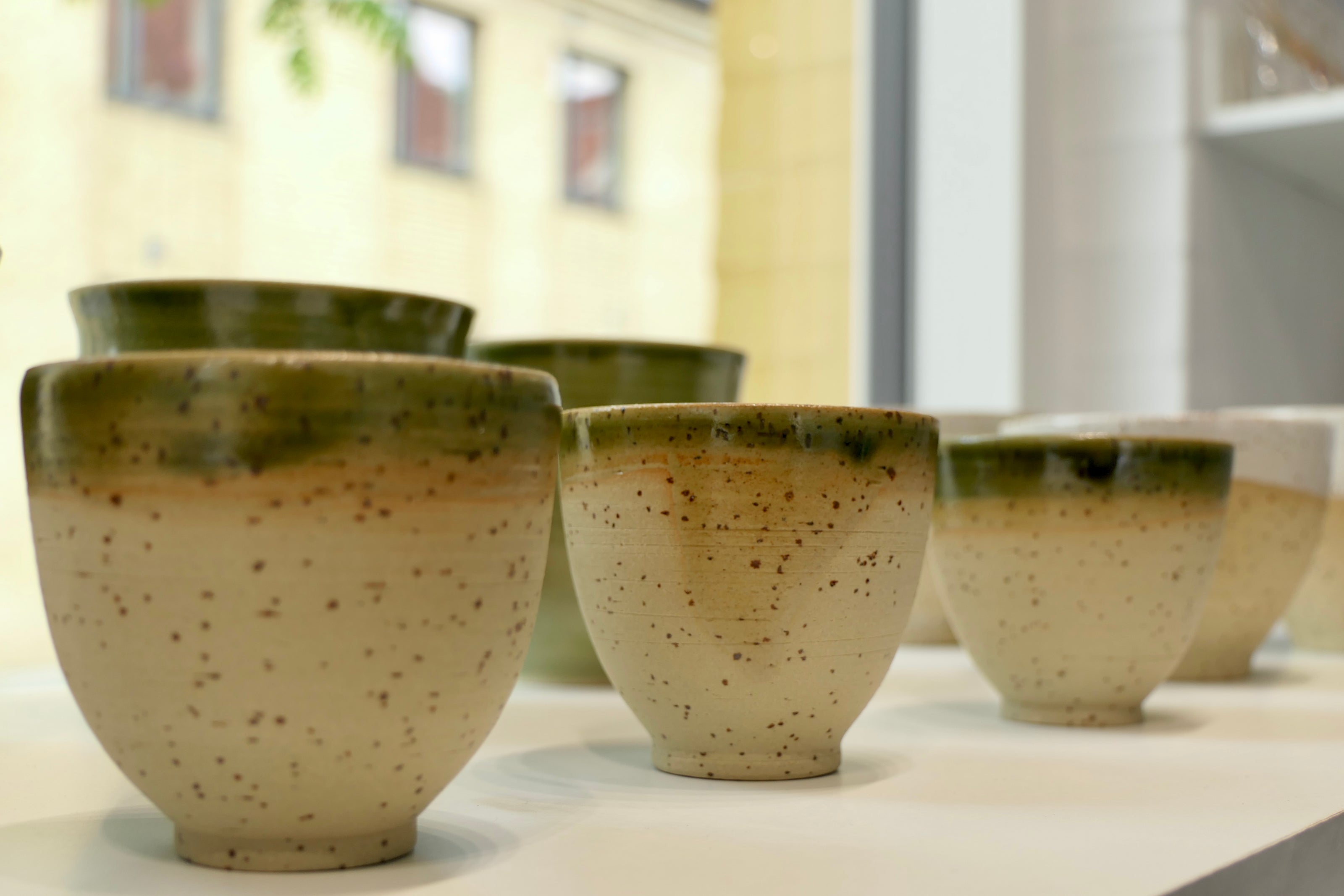 Green espresso cup