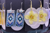 Textured fabric Earrings