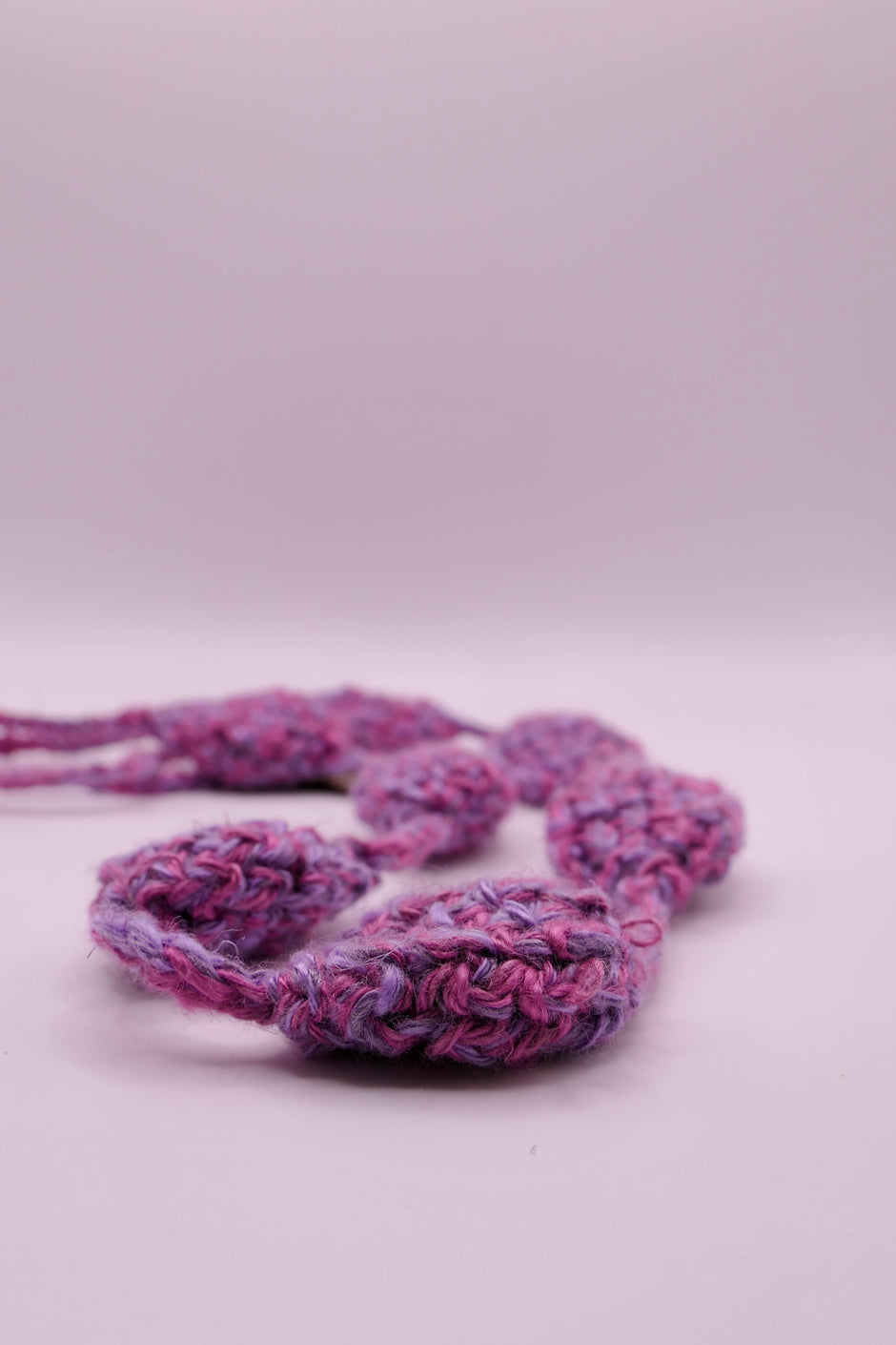 Bicolor crocheted necklace II