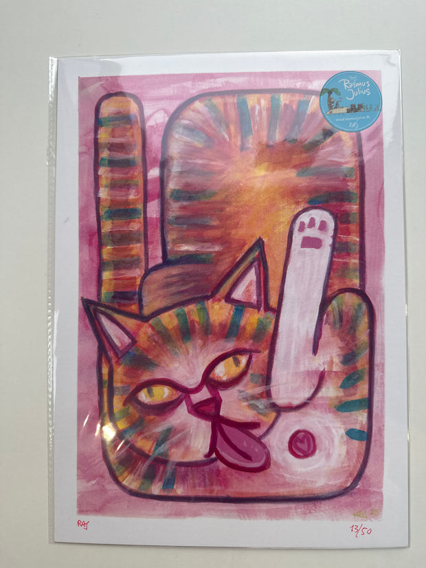 Bubble Gum Kat Print