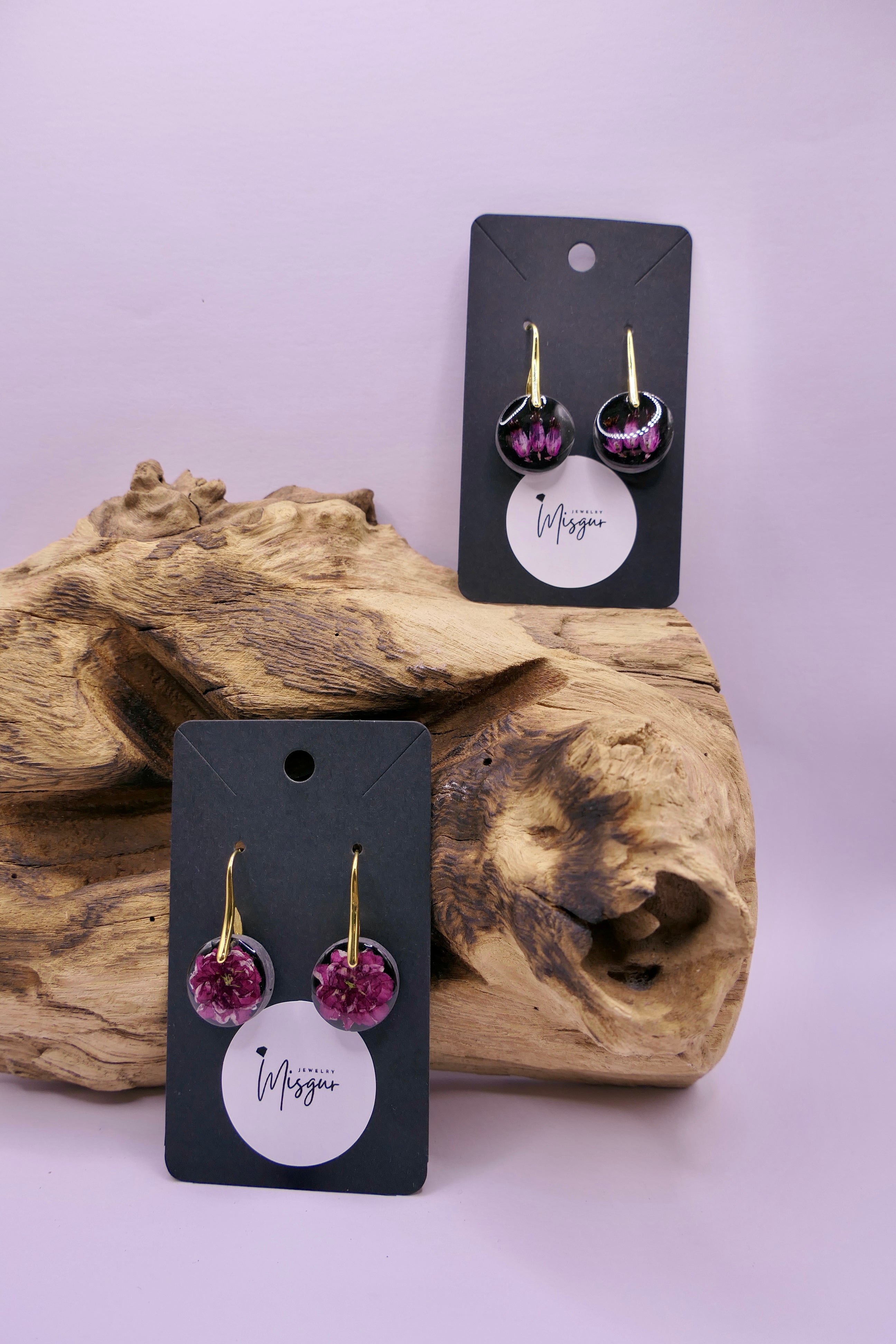 Pink flower | Earrings