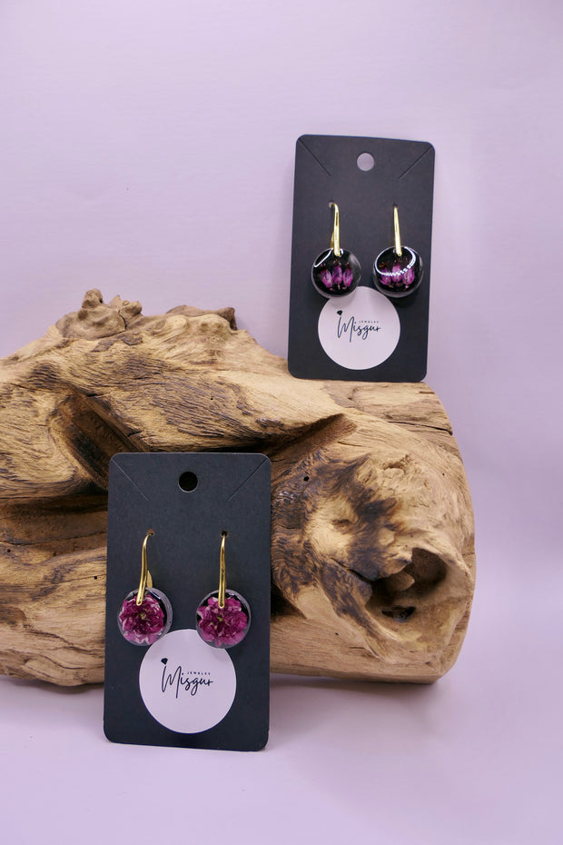 Pink flower | Earrings