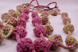 Bicolor crocheted necklace