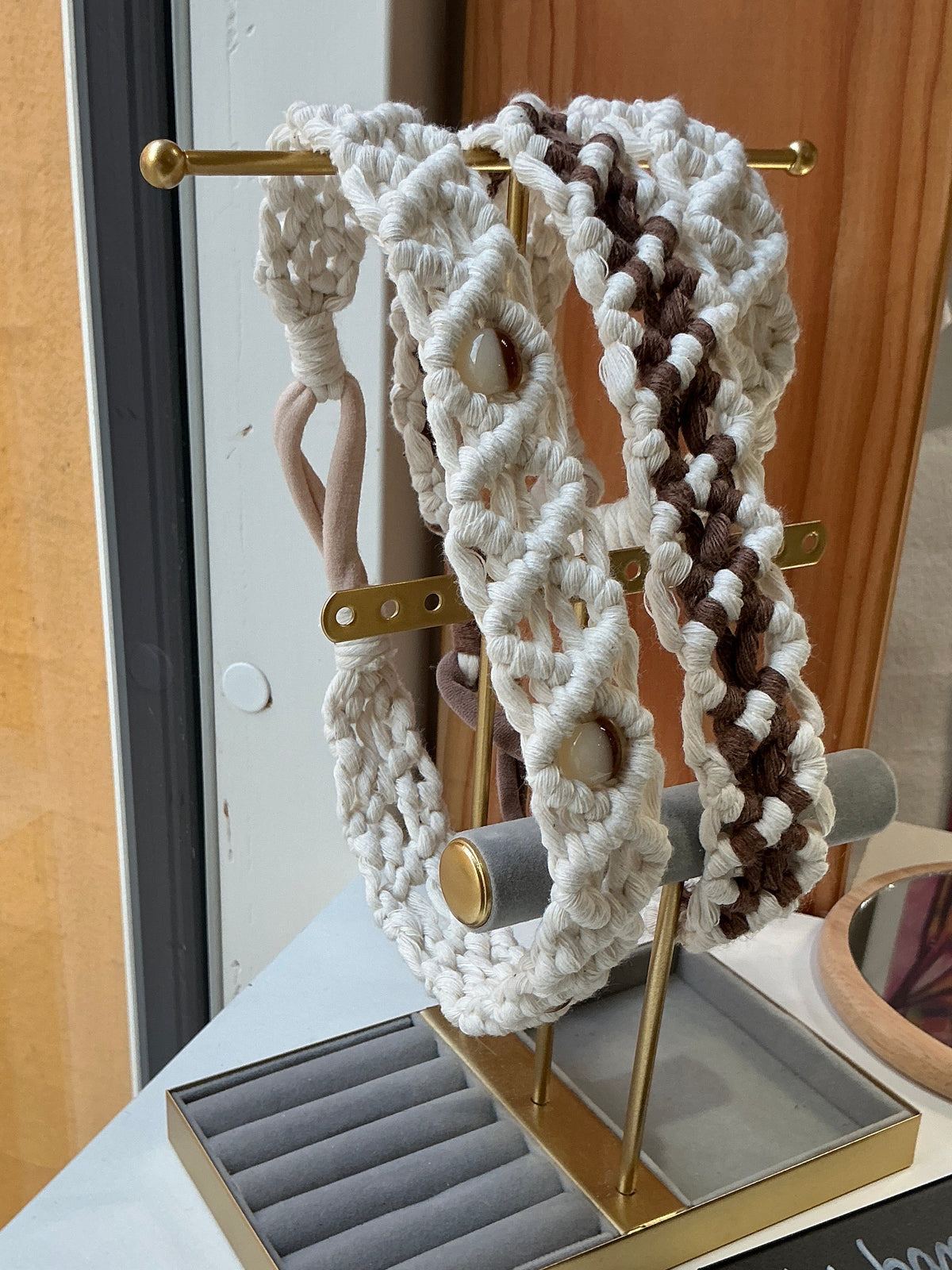 Hair band macrame