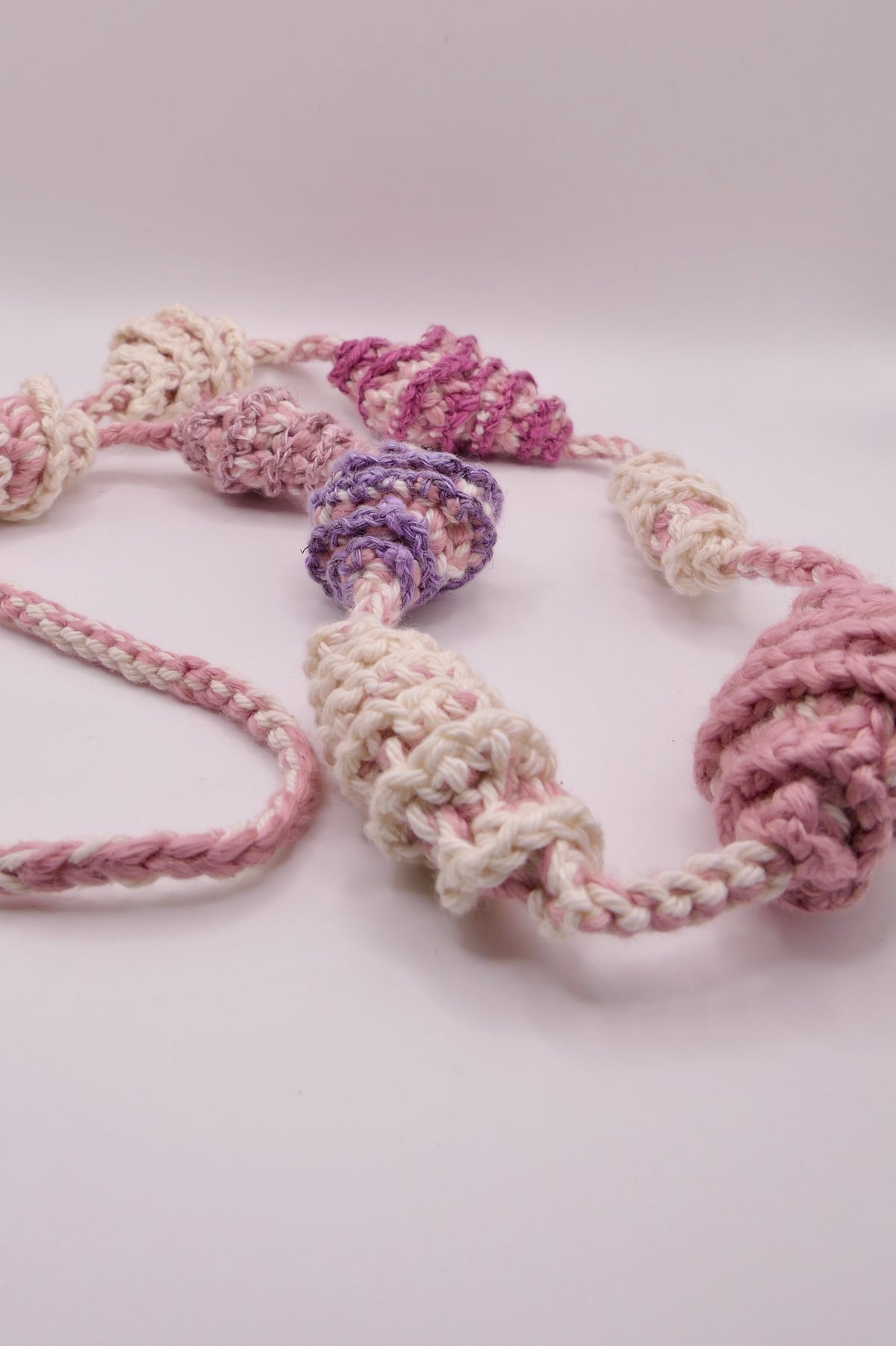 Big crocheted necklace