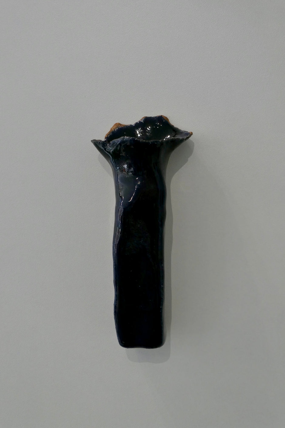 Dark blue wall vase