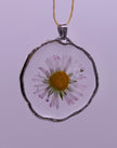 White daisies pendants
