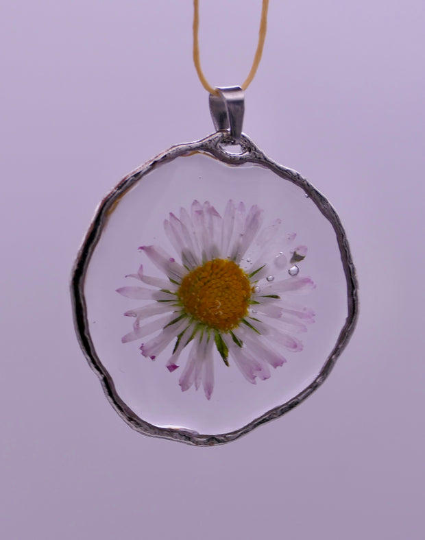 White daisies pendants