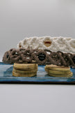 Hair band macrame with beads