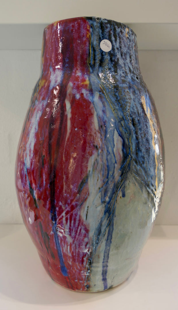 Red vase