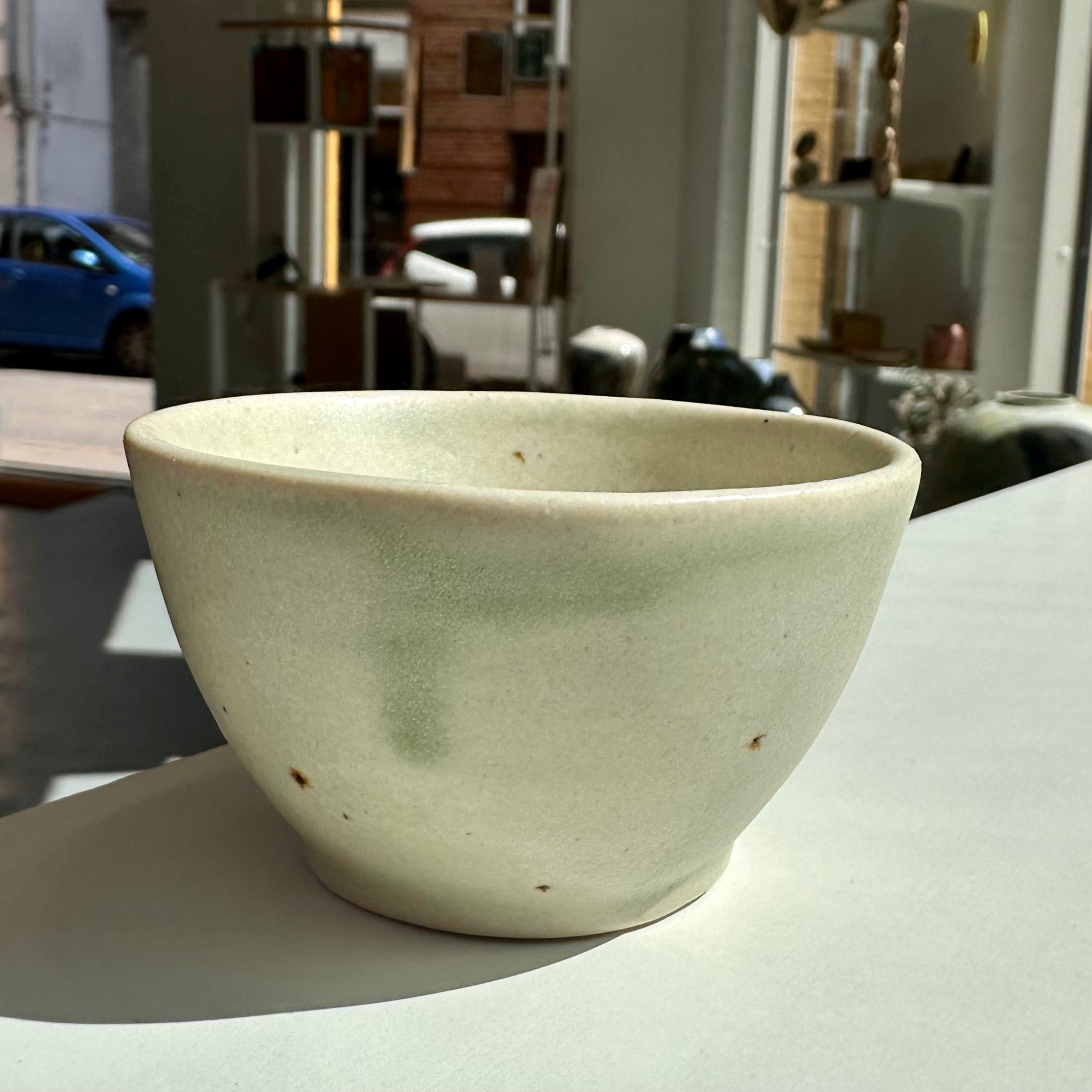 Tiny light green cups