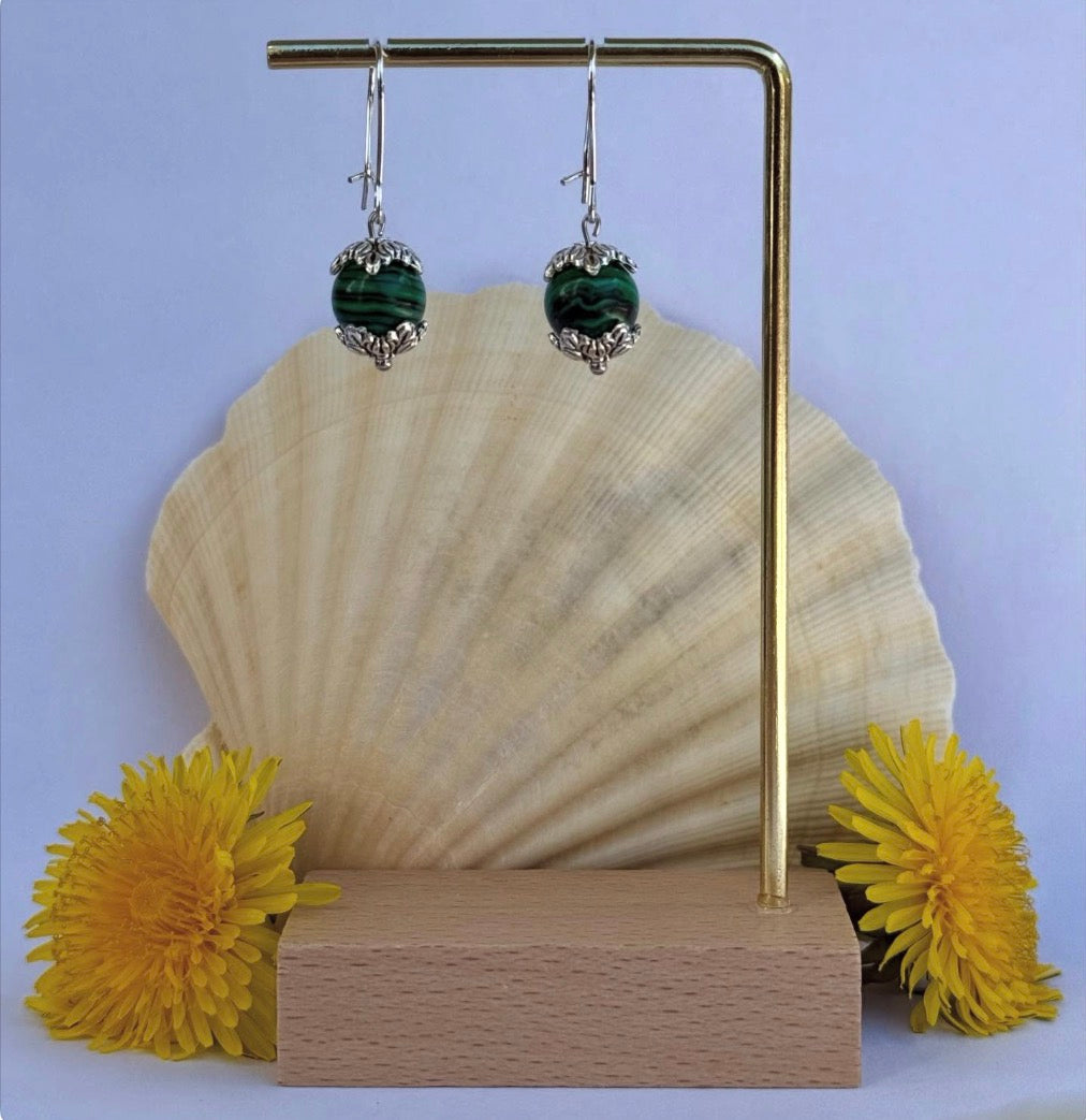 Malachite Earrings