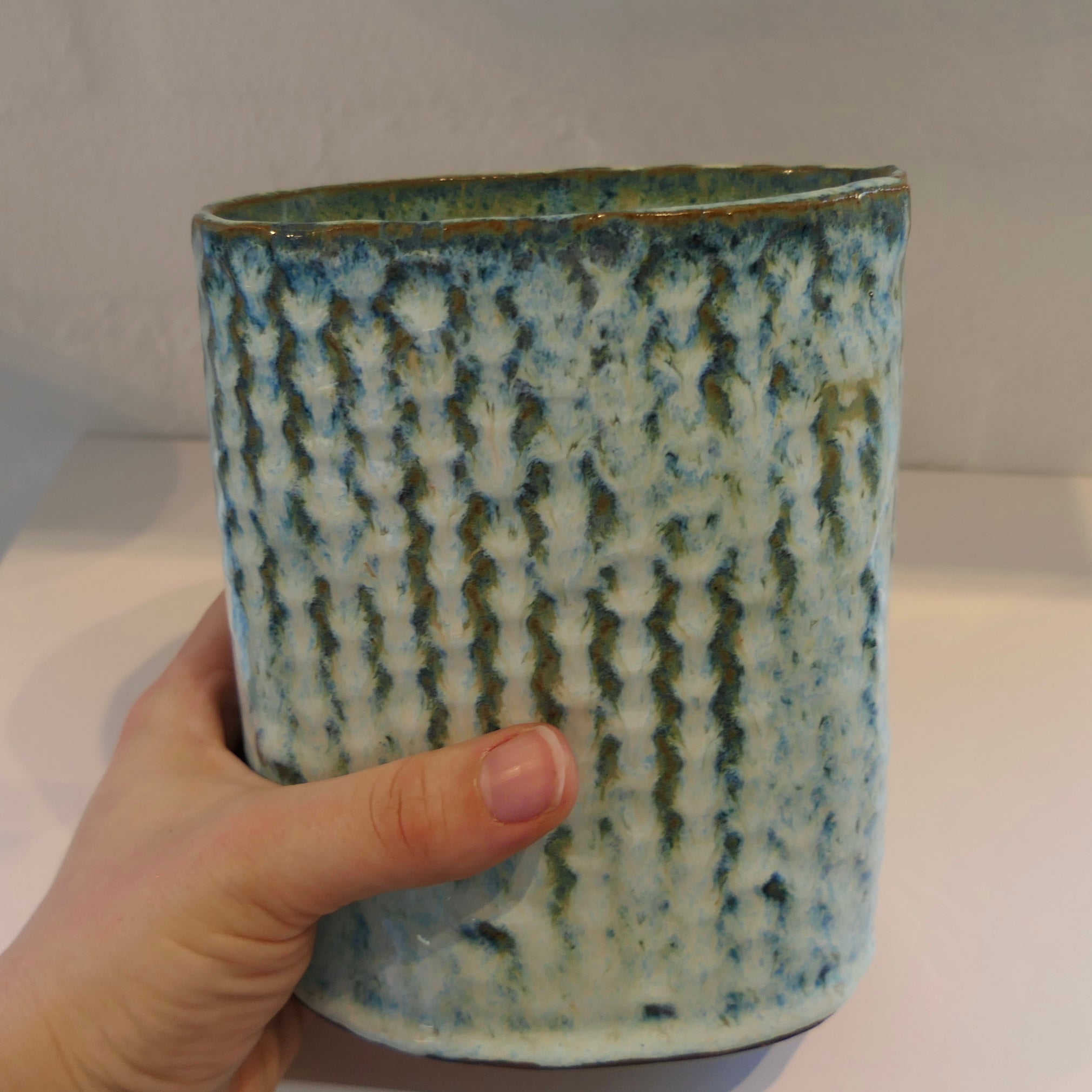 Blå vase
