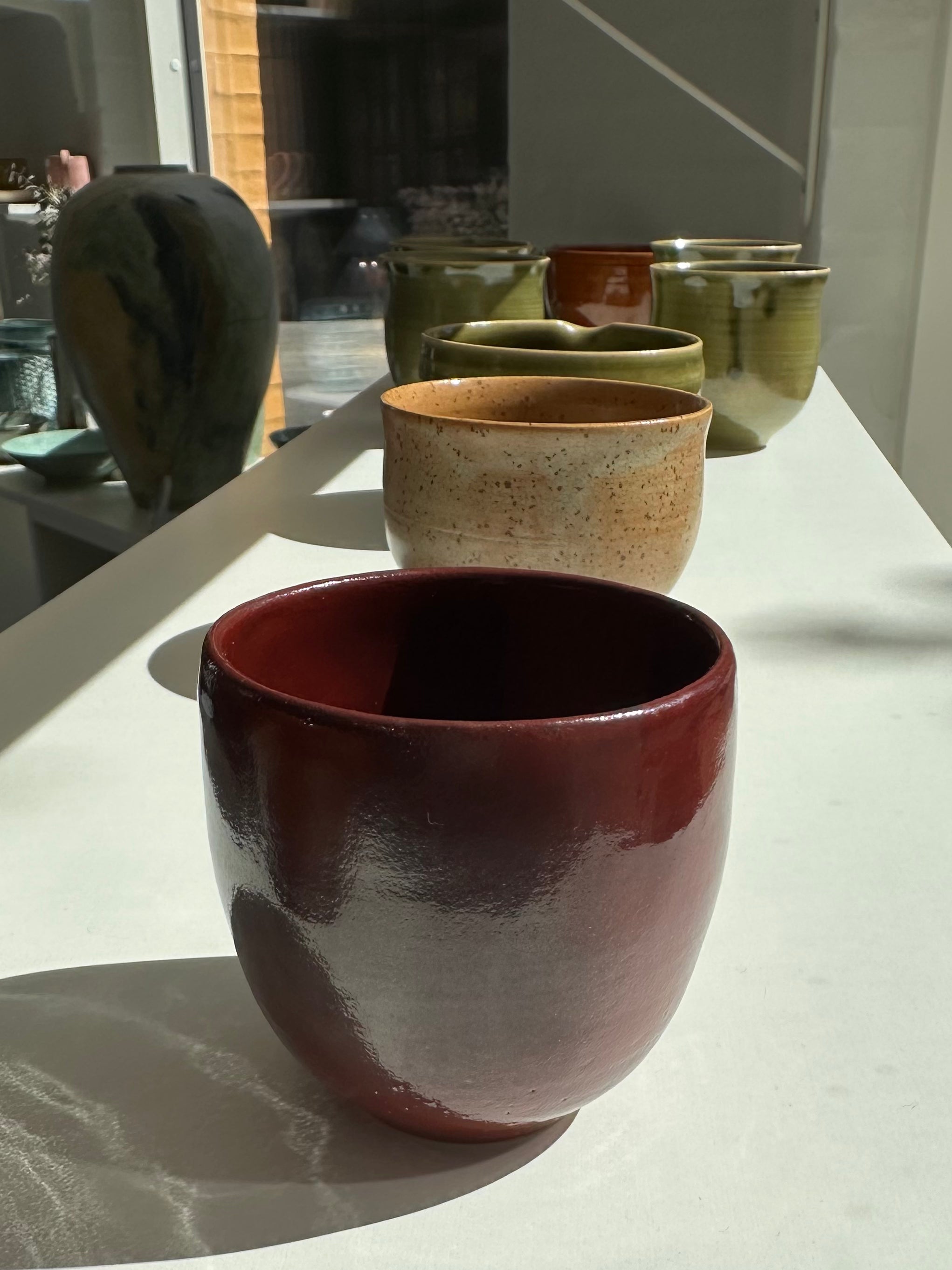 Burgundy cup