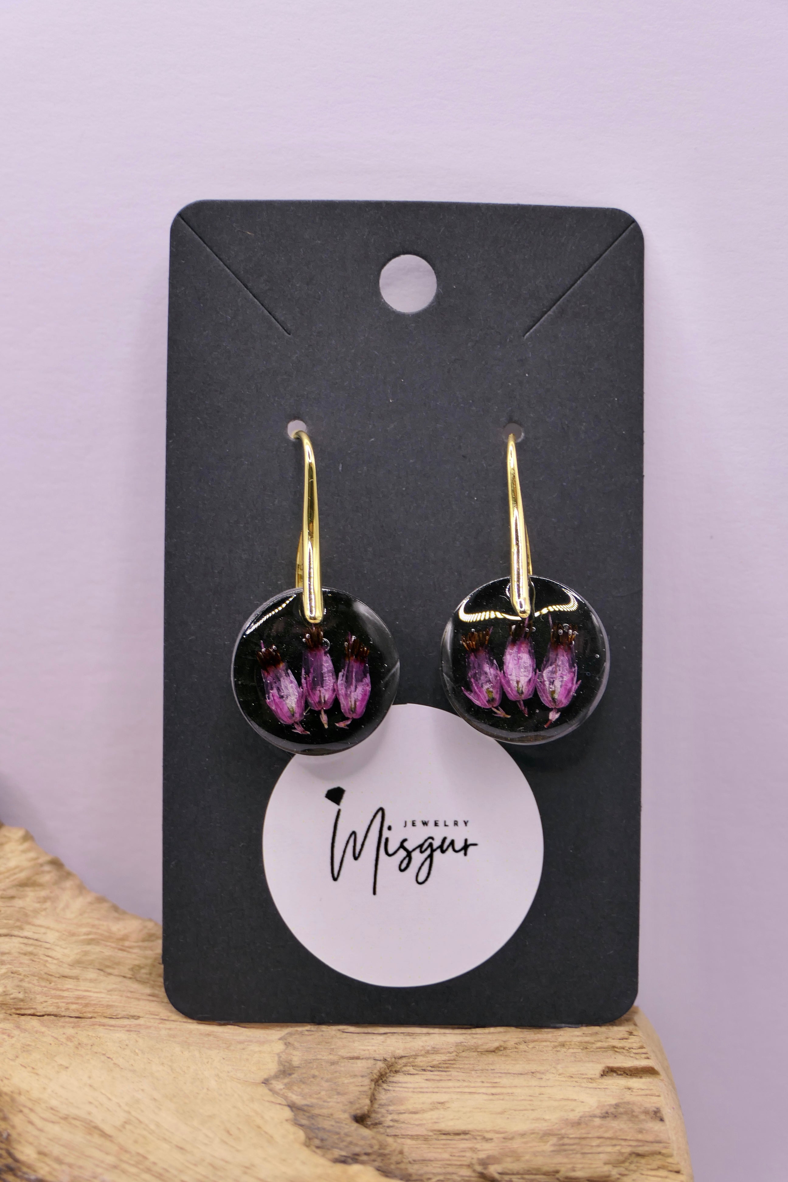 Pink flower | Earrings