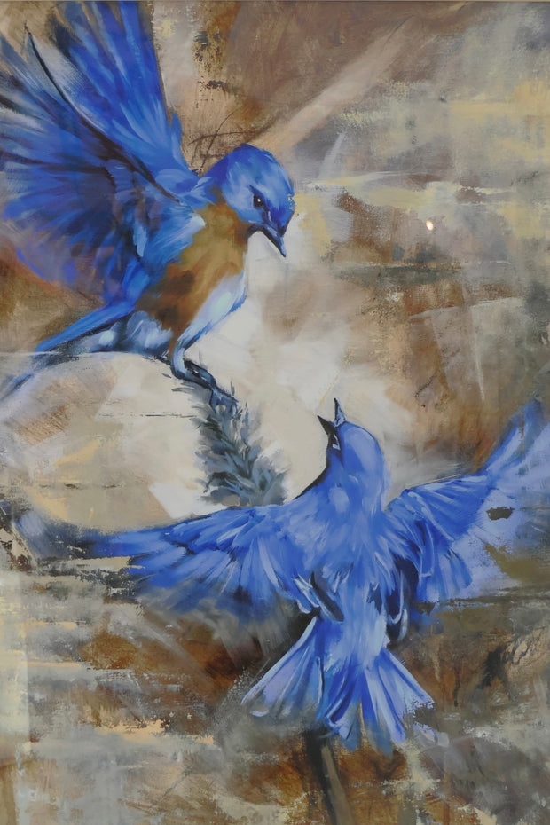 Swallows in Flight Print
