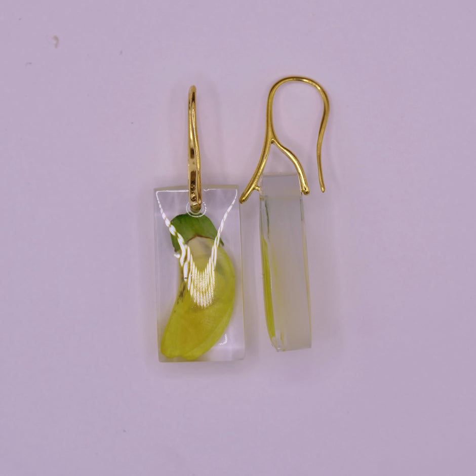 Golden rain tree flower | Earrings