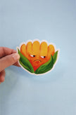 Die cut sticker - Grumpy flower