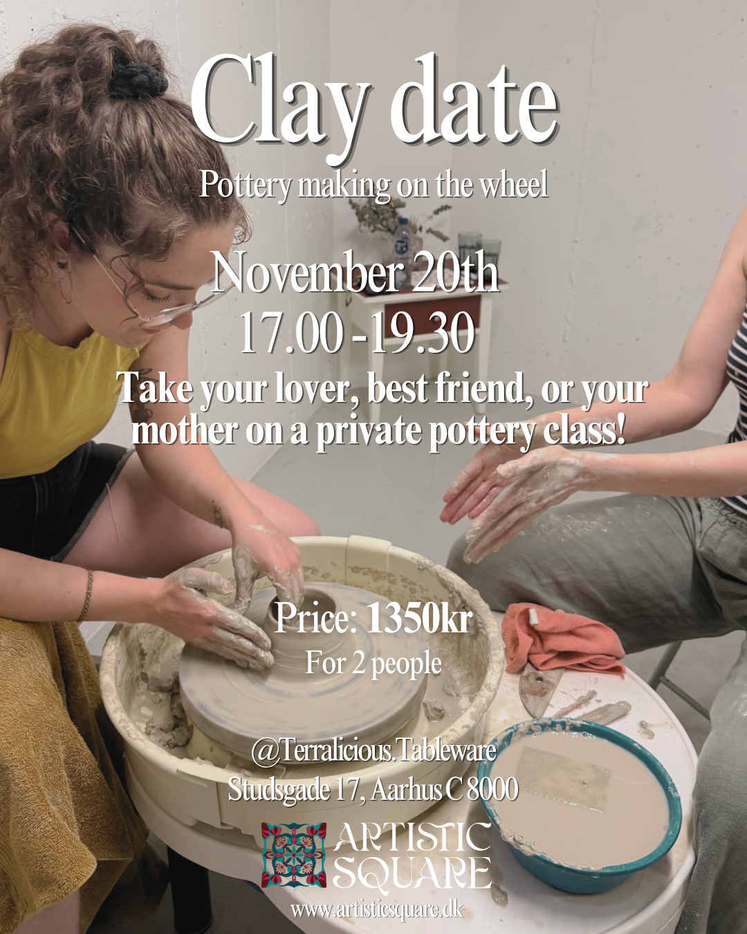 Wheel throwing for 2 | November 20th 17.00-19.30
