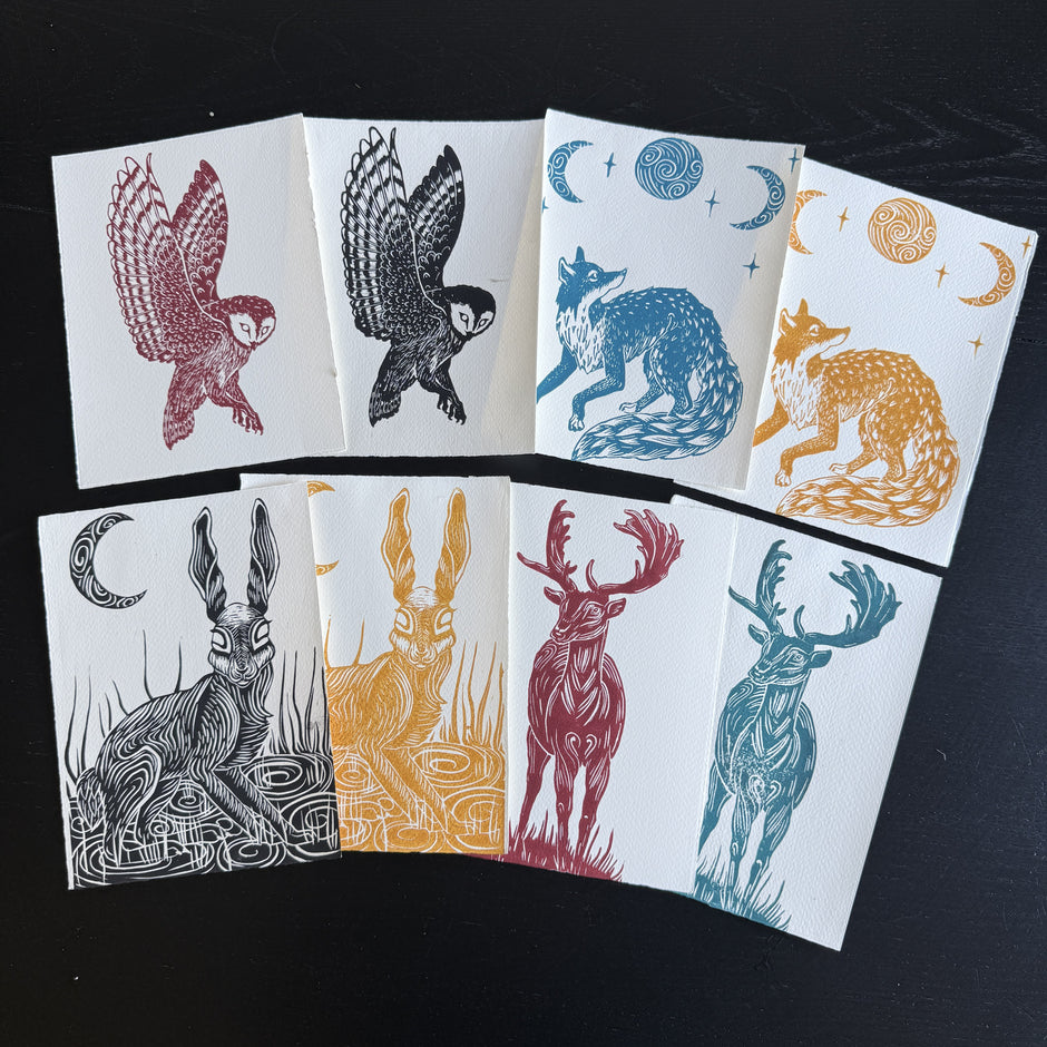 Hare | Linocut print