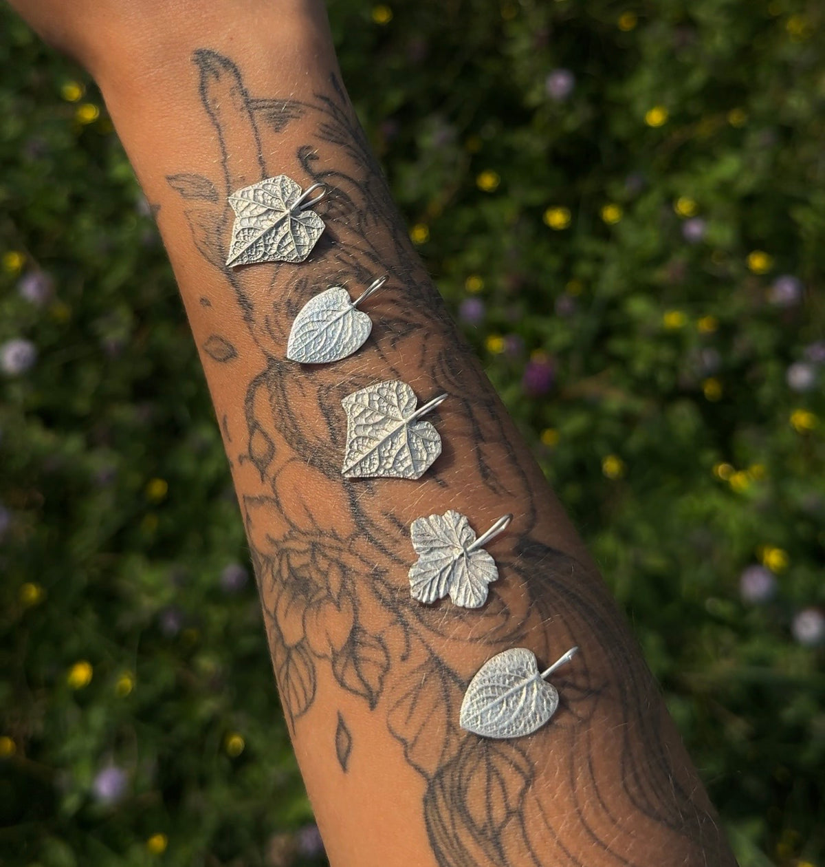 Ribes sanguineum | Silver pendant