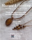 Macrame & Gemstones necklace | October 15, 16.00-18.00